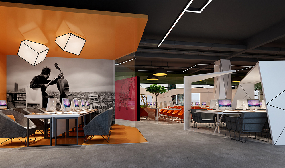 網咖、網吧裝修效果圖