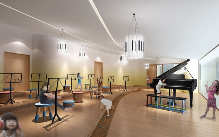早教中心裝修-樂器室設(shè)計效果圖